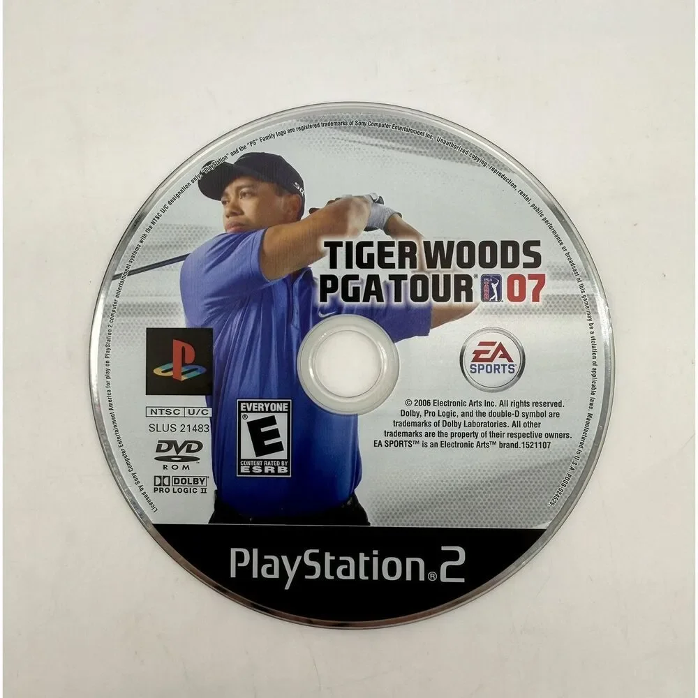 Tiger Woods PGA Tour 07 (PlayStation 2 PS2) - DISC ONLY Tested